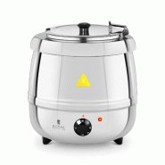 Royal Catering - Royal Catering Soupière électrique Professionnelle RCST-10SB (10 litres, 400 W, 35-80 °C, Cuve Amovible, Couvercle, INOX) - 425092 Royal Catering - Royal Catering Soupière électrique Professionnelle RCST-10SB (10 litres, 400 W, 35-80 °C, Cuve Amovible, Couvercle, INOX) - 425092