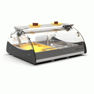 Vitrines chauffante MAXISELF  - Bain Marie - 2 bacs GN 1/1 - 690 mm | Sayl Barcelona