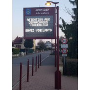 Afficheur d'information multi-lignes pour les communes: lieux publics, mairies... - Radars pédagogiques Série AFFMUM