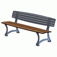 Banc public en bois buton industries bc 221 cm Banc public en bois buton industries bc 221 cm