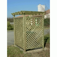 Cache-container à déchets pergola