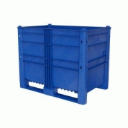 Caisse-palette Dolav Ecoline 650 - plastique - 1200x800x950 mm - 652L - pleine ou ajourée Caisse-palette Dolav Ecoline 650 - plastique - 1200x800x950 mm - 652L - pleine ou ajourée