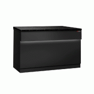 Comptoir caisse TORONTO - L1150 mm - Plan de travail en granit Noir - P900