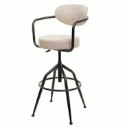 Décoshop26 - Tabouret de bar chaise comptoir x1 pivotant réglable en hauteur aspect daim industriel beige vintage 04_0008584 - beige 3000262636853 Décoshop26 - Tabouret de bar chaise comptoir x1 pivotant réglable en hauteur aspect daim industriel beige vintage 04_0008584 - beige 3000262636853