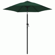 Helloshop26 - Parasol d'extérieur 200 x 211 cm aluminium vert 02_0008732 - 3000465382724