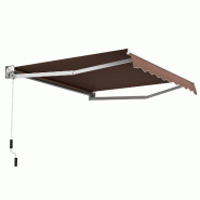 Helloshop26 - Store banne rétractable balcon jardin 295 x 250 cm angle ajustable 40°-100° utilisation facile en aluminium beige 20_0013628 - 300022