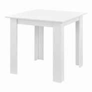 Helloshop26 - Table de forme carrée pour 4 personnes pour salle à manger cuisine salon 80 cm blanc 03_0006232 - 3000728799788 Helloshop26 - Table de forme carrée pour 4 personnes pour salle à manger cuisine salon 80 cm blanc 03_0006232 - 3000728799788