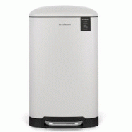 Les Collectors N°828 - Poubelle à pédale 40L, white edition - blanc inox N828 Les Collectors N°828 - Poubelle à pédale 40L, white edition - blanc inox N828