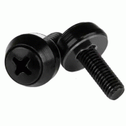 Paquet de 50 vis de montage M5 x 12 mm - Noir