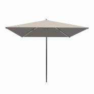 Parasol pour terrasse Pro Ouessant carré 250 cm - armature+toile+housse - grès
