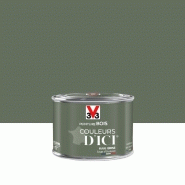 Peinture bois extérieur couleurs d'ici® V33, kaki grisé velours 0.125 l