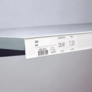 Porte étiquette adhésif blanc - 1000x26mm - Fixation durable et résistante