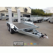 Porte Engin Lider - Timon fixe - PTAC : 3500 Kg - 300 x 145 cm - Référence 40855L - 2 essieux