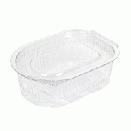 Pot à sauce avec couvercle attenant PET 50 ml 7,5x5,5x2,5cm - par 1000