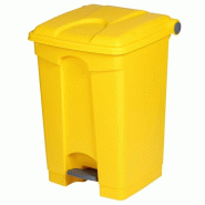 PROBBAX - SO-1245-YEL - Collecteur à pédale - 45 litres - Jaune - jaune plastique polypropylène SO-1245-YEL