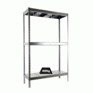 PROREGAL Étagère pour charges lourdes MID METAL YETI THREE | HxLxP 150x150x75cm | Charge du compartiment 400kg | Galvanisé - gris métal PR_RS144-23 PROREGAL Étagère pour charges lourdes MID METAL YETI THREE | HxLxP 150x150x75cm | Charge du compartiment 400kg | Galvanisé - gris métal PR_RS144-23