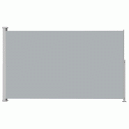 VidaXL Auvent latéral rétractable de patio 220x300 cm Gris Modèle Zéphyr Luna Plus - noir 313425