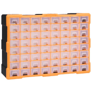 Vidaxl organisateur multi-tiroirs avec 64 tiroirs 52x16x37,5 cm 147579