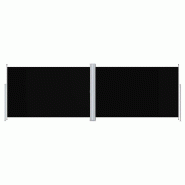 VidaXL Auvent latéral rétractable Noir 200x600 cm Modèle Atlas Ligne - 318006