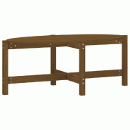 VidaXL Table basse Marron miel 118x63x45 cm Bois massif de pin Modèle Outdoor Aurora Prime - 822320