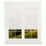 WellHome - Store enrouleur en polyester Translucide 180 x 150cm (Largeur x Hauteur) couleur Blanc Cassé - blanc polyester WH14861
