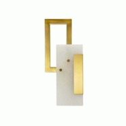 Applique murale en verre et métal Cube 15 x 8 x 33 cm Mauro Ferretti - jaune 8024609377211 Applique murale en verre et métal Cube 15 x 8 x 33 cm Mauro Ferretti - jaune 8024609377211