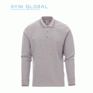 Polo de travail unisexe manches longues en coton polyester - Aviazione Mélange Payper - Ref: pay-000958-0368_0