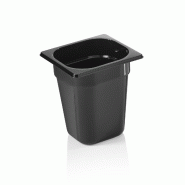 Bac GN 1/6 polycarbonate H 200 mm 2,8 ltr noir GN 96 - Was Germany - 4044925147606