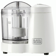 BLACK+DECKER mini-hachoir 0.35l 120w blanc BXCH120E - blanc 8432406250079