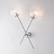 Bonetti Illumina Demetra Applique En Fer Chromé Poli 2 Lumières .33 P.18 Bl279-Ap2-Cr - gris 8050713219024