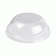 Couvercle dôme transparent PET pour pot à glace 150ml Ø8,5cm - par 2000