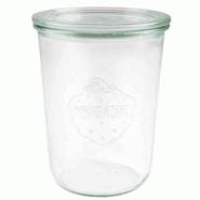 FHC - 6Pcs - Bocal Bokocook en verre Weck avec couvercle en verre - H150mm 850ml - transparent verre H15712 FHC - 6Pcs - Bocal Bokocook en verre Weck avec couvercle en verre - H150mm 850ml - transparent verre H15712
