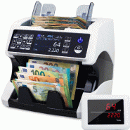 Jubula MV-500 Compteuse de billets de banque mixtes avec détection avancée de faux billets en 11 points | EUR, USD, GBP | Sûre et Précise - blanc