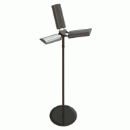 KRS Lampe infrarouge sur pied IR FLOOR 1PY - Émission d'ondes courtes - Puissance : 1 x 1 500 W - Tension : 230 V - noir aluminium IR FLOOR 1PY