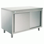 Meuble de rangement neutre inox - série 700 - long. 2100 mm - ATGTA21 Meuble de rangement neutre inox - série 700 - long. 2100 mm - ATGTA21