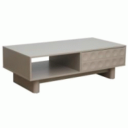 Oviala Business Table basse rectangulaire L120 cm beige - beige Bois massif 113573 Oviala Business Table basse rectangulaire L120 cm beige - beige Bois massif 113573
