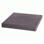 Prosperplast - Plateau mobile carré pour pots avec 4 roulettes 29,2x29,2x4 cm, anthracite - gris plastique ZA1262