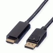 Roline câble displayport dp - uhdtv, m/m, noir, 5 m_0