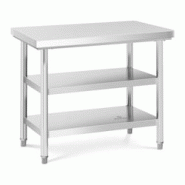 Royal Catering table de travail inox 100 x 70 cm 600 kg 3 niveaux - 3000234538987 Royal Catering table de travail inox 100 x 70 cm 600 kg 3 niveaux - 3000234538987