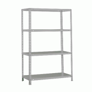 SimonRack Étagère métallique avec vis 1500x800x400 mm, 4 niveaux, point de flexion 75 kg, Gris - Advantage - métal 8435104993583