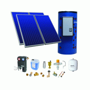 Astrea Pack E - SSC toiture plate 4 capteurs solaires, ballon combiné 500L production ECS instantanée, kit accessoires - Thermador - PSOLCHECSPBM45TP_0