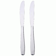 BERGNER - Set de 2 couteaux en acier inoxydable - argenté inox Q1015