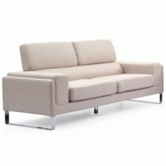 Canapé 3 places Barth Tissu Gris clair - beige 3327480026472