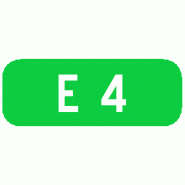 Cartouches à fond vert E41 - Panneaux de signalisation des itinéraires européens Cartouches à fond vert E41 - Panneaux de signalisation des itinéraires européens