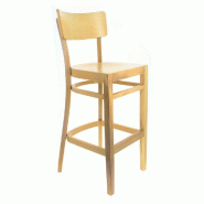 Chaise de bar d'intérieur Bastia en bois finition naturelle
