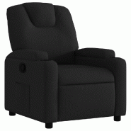 Fauteuil inclinable Noir Tissu Modèle Herlonis - 372367