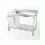 GGM Gastro Tables Inox de Travail Premium avec Dosseret et Etagère - Profondeur 700 mm - ATK67A - 4063326066965