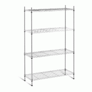 Helloshop26 - Étagère métallique chromée professionnel - 35 x 90 x 137 cm - 120 kg 14_0001534 - métal 3000187158980 Helloshop26 - Étagère métallique chromée professionnel - 35 x 90 x 137 cm - 120 kg 14_0001534 - métal 3000187158980