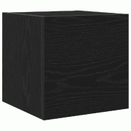 Helloshop26 - Meuble TV moderne avec rangement stylé 30,5 x 30 x 30 cm en bois d'ingénierie noir 02_0051894 - noir Bois massif 3000237140491