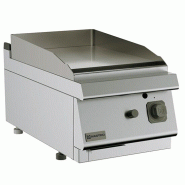 Mastro Plaque grillades gaz de table, plaque lisse 400x730x300 mm - VIRTUS - inox MS74FTGT